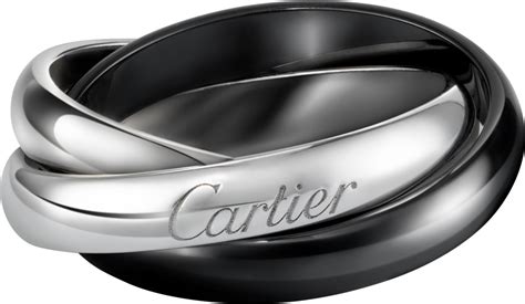 cartier trinity ring ceramic|cartier trinity ring men's.